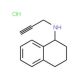 N-(prop-2-yn-1-yl)-1,2,3,4-tetrahydronaphthalen-1-amine hydrochloride - chemical structure image