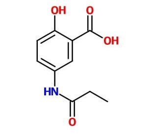 N-Propionyl Mesalazine (CAS 93968-80-0) - chemical structure image