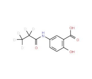 N-Propionyl Mesalazine-d5 (CAS 1189861-06-0) - chemical structure image