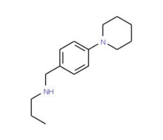 N-Propyl-N-(4-piperidin-1-yl)benzylamine (CAS 852180-56-4) - chemical structure image