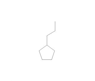 n-Propylcyclopentane (CAS 2040-96-2) - chemical structure image