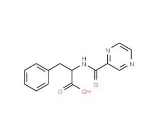 N-Pyrazinylcarbonylphenylalanine - chemical structure image