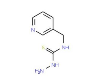 N-(pyridin-3-ylmethyl)hydrazinecarbothioamide (CAS 76609-47-7) - chemical structure image