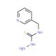N-(pyridin-3-ylmethyl)hydrazinecarbothioamide (CAS 76609-47-7) - chemical structure image