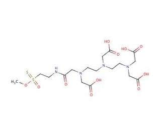 N-[S-Methanethiosulfonylcystaminyl]diethylenetriaminepentaacetic Acid, Monoamide - chemical structure image