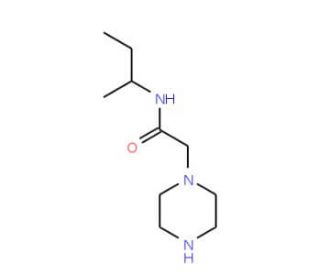 N-(sec-butyl)-2-piperazin-1-ylacetamide - chemical structure image