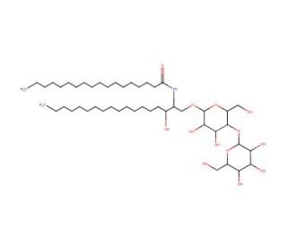 N-Stearoyl-DL-dihydrolactocerebroside (CAS 15373-20-3) - chemical structure image