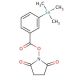 N-Succinimidyl 3-Trimethylstannyl-benzoate (CAS 122856-01-3) - chemical structure image