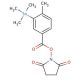 N-Succinimidyl 4-Methyl-3-trimethylstannyl-benzoate (CAS 1260152-46-2) - chemical structure image