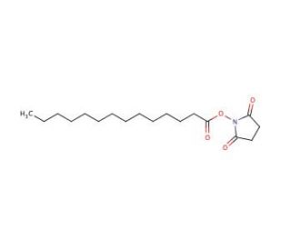 N-Succinimidyl Myristate (CAS 69888-86-4) - chemical structure image