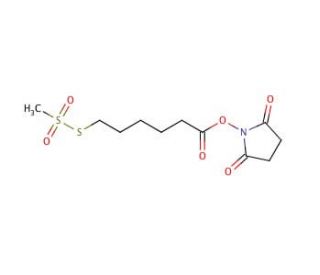 N-Succinimidyloxycarbonylpentyl Methanethiosulfonate (CAS 76078-81-4) - chemical structure image