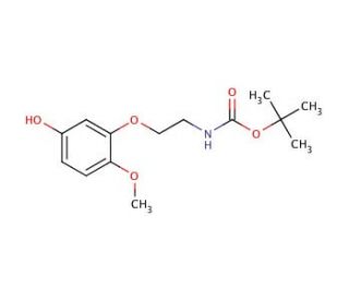 N-t-Boc-2-(5-hydroxy-2-methoxyphenoxy)-ethylamine (CAS 887353-57-3) - chemical structure image