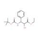 N-(t-Boc)-3-phenyl Isoserine Ethyl Ester (CAS 143527-75-7) - chemical structure image