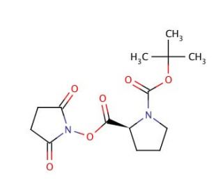 N-t-Boc-L-proline-N-hydroxysuccinimide Ester (CAS 3392-10-7) - chemical structure image