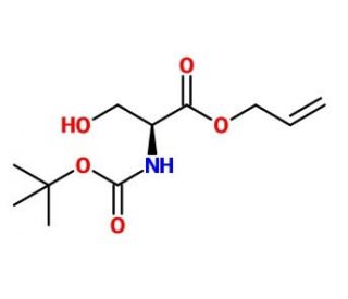 N-t-Boc-L-serine Allyl Ester (CAS 143966-57-8) - chemical structure image