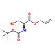 N-t-Boc-L-serine Allyl Ester 的分子结构, CAS编号: 143966-57-8 N-t-Boc-L-serine Allyl Ester (CAS 143966-57-8) - chemical structure image