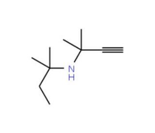 N-tert-Amyl-1,1-dimethylpropargylamine (CAS 2978-40-7) - chemical structure image