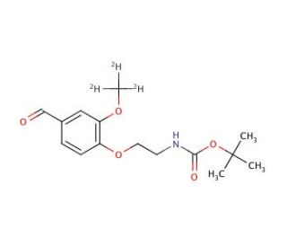 N-tert-Boc-2-(4-formyl-2-methoxyphenoxy)ethylamine-d3 - chemical structure image