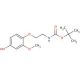 N-tert-Boc-2-(4-hydroxy-2-methoxyphenoxy)-ethylamine (CAS 887353-54-0) - chemical structure image