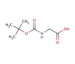 N-tert-Boc-glycine-OH (CAS 4530-20-5) - chemical structure image