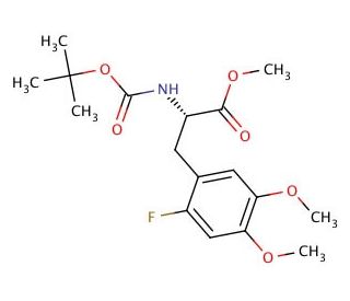 N-tert-Butoxycarbonyl-2-fluoro-5-methoxy-4-O-methyl-L-tyrosine Methyl Ester - chemical structure image