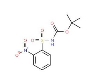 N-(tert-Butoxycarbonyl)-2-nitrobenzenesulfonamide (CAS 198572-71-3) - chemical structure image