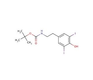 N-tert-Butoxycarbonyl 3,5-Diiodotyramine - chemical structure image