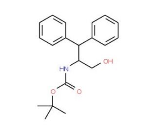 N-(tert-Butoxycarbonyl)-&beta;-phenyl-D-phenylalaninol (CAS 155836-48-9) - chemical structure image