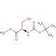 N-(tert-Butoxycarbonyl)-D-serine methyl ester (CAS 95715-85-8) - chemical structure image