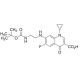 N-(tert-Butoxycarbonyl) Desethylene Ciprofloxacin (CAS 105589-00-2) - chemical structure image