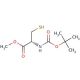 N-(tert-Butoxycarbonyl)-L-cysteine methyl ester (CAS 55757-46-5) - chemical structure image