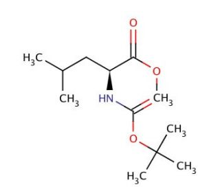 N-(tert-Butoxycarbonyl)-L-leucine methyl ester (CAS 63096-02-6) - chemical structure image