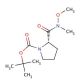 N-(tert-Butoxycarbonyl)-L-proline N′-methoxy-N′-methylamide (CAS 115186-37-3) - chemical structure image