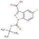 N-tert-Butoxylcarbonyl-5-fluoro-indazole-3-carboxylic acid - chemical structure image