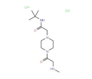 N-(tert-butyl)-2-{4-[(methylamino)acetyl]piperazin-1-yl}acetamide dihydrochloride - chemical structure image