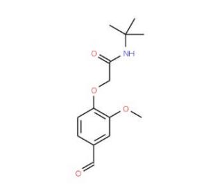 N-(tert-butyl)-2-(4-formyl-2-methoxyphenoxy)acetamide - chemical structure image
