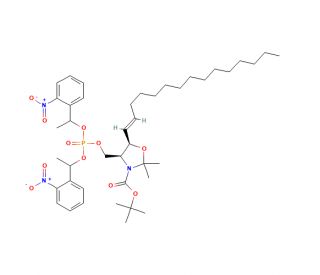 N-tert-Butyloxycarbonyl-D-erythro-sphingosine-2,3-N,O-acetonide-1-phosphate Bis[1-(2-nitrophenyl)ethyl]ester (CAS 207516-26-5