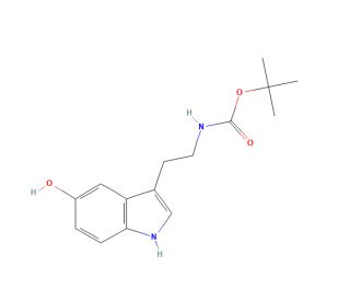 N-tert-Butyloxycarbonyl Serotonin (CAS 53157-48-5) - chemical structure image