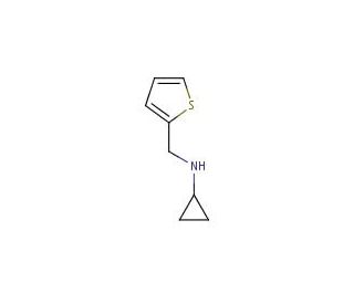 N-(thien-2-ylmethyl)cyclopropanamine (CAS 14471-18-2) - chemical structure image