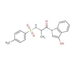 N-(Tosyl-L-alanyl)-3-hydroxyindole (CAS 101506-88-1) - chemical structure image