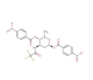 N-Trifluoroacetamido-1,4-di-p-nitrobenzoyl Daunosamine - chemical structure image