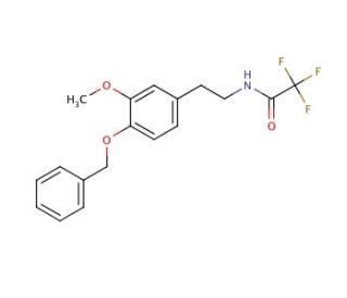 N-Trifluoroacetyl-4-benzyloxy-3-methoxyphenethylamine - chemical structure image