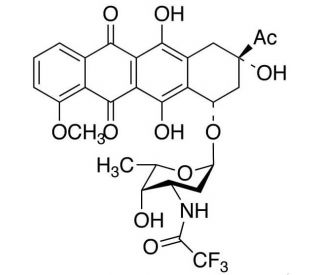 N-(Trifluoroacetyl)daunorubicin (CAS 26388-52-3) - chemical structure image