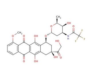 N-Trifluoroacetyldoxorubicin - chemical structure image