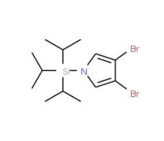 N-(Triisopropylsilyl)-3,4-dibromopyrrole (CAS 93362-54-0) - chemical structure image