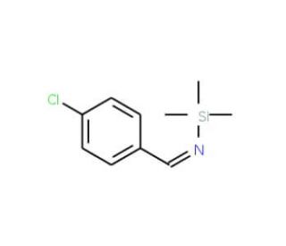 N-(Trimethylsilyl)-4-chlorobenzaldimine (CAS 85654-07-5) - chemical structure image