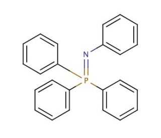 N-(Triphenylphosphoranylidene)aniline (CAS 2325-27-1) - chemical structure image