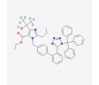 N-Trityl Olmesartan-d6 Ethyl Ester - chemical structure image