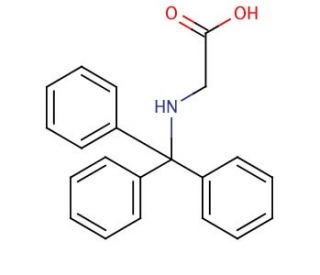 N-Tritylglycine (CAS 5893-05-0) - chemical structure image