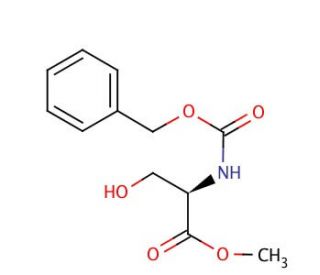 N-Z-D-serine methyl ester (CAS 93204-36-5) - chemical structure image